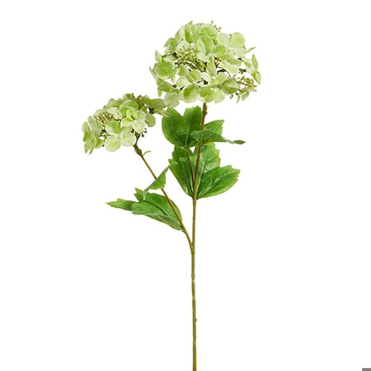 19 Real Touch Green Hydrangea Spray