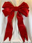 24" Red Velvet Bow