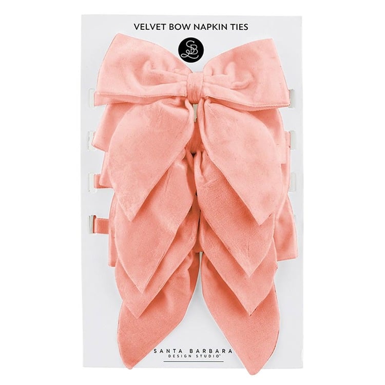 Vlvt Npkn Ties-Rose St Of 4