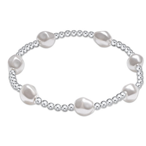 Extends Admire Sterling 3mm Bead Bracelet - Pearl