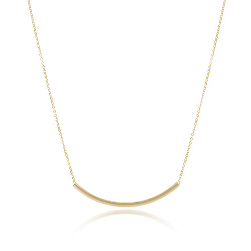 16" Necklace Gold - Bliss Bar Gold