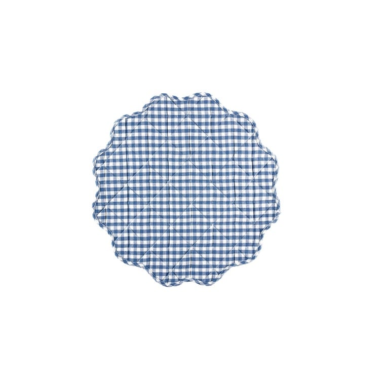 Maggie-Blue Gingham Placemat