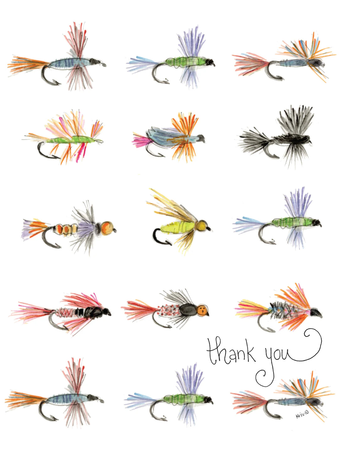 Thank You Flies card