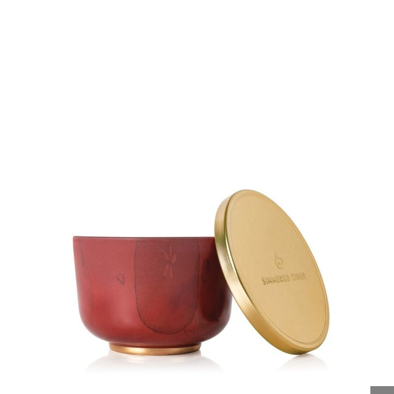 Simmered Cider Candle Tin with Gold Lid