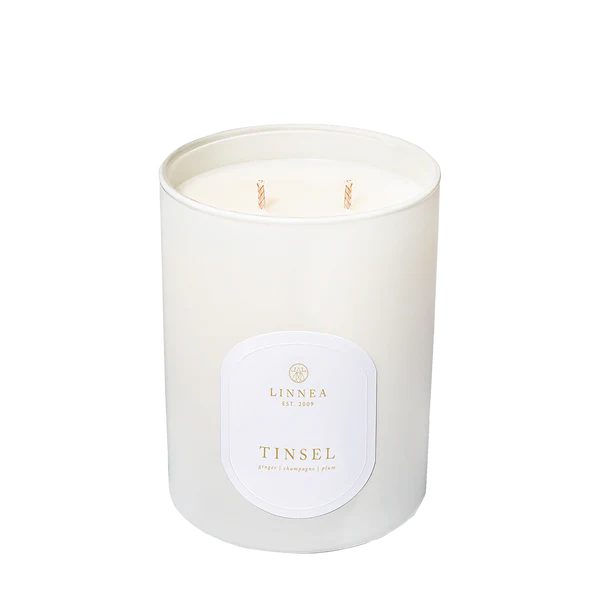 Linnea's Lights Tinsel Double Wick Candle