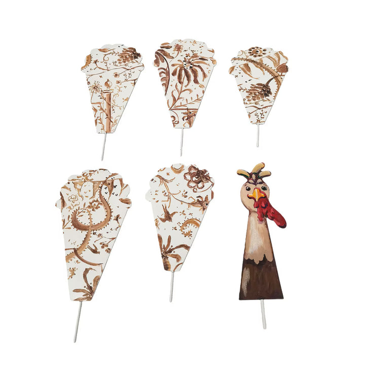 Gallery Chinoiserie Turkey Parts Set of 6