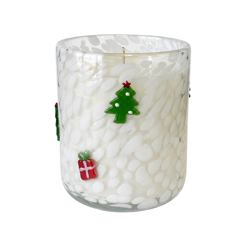 Tree &amp; Gift 12oz Icon Candle