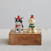 Holiday Dog Salt & Pepper Shakers