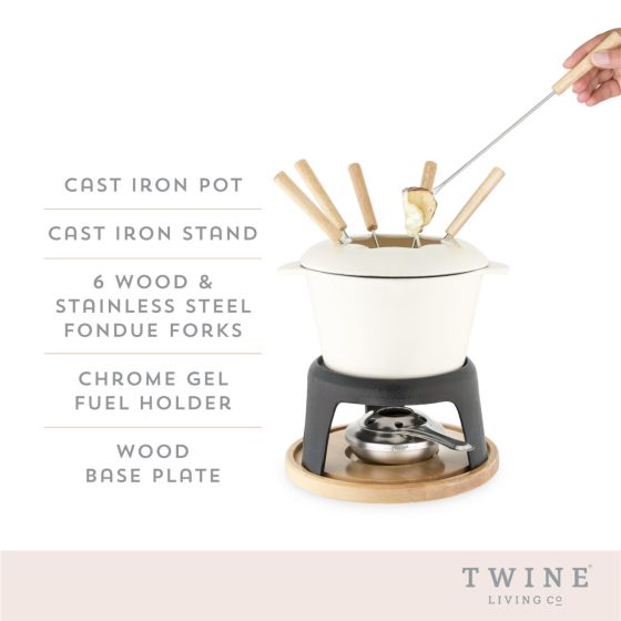 Cast Iron Fondue Set