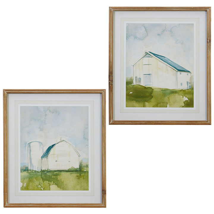 20" Barn Framed Print