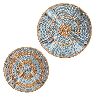 Blue Woven Wall Medallions