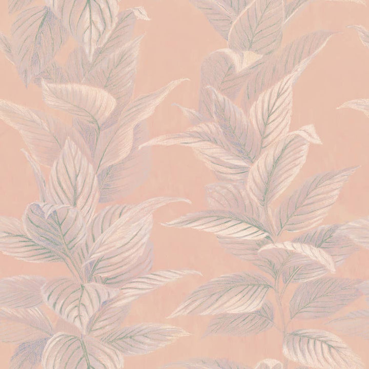 Tempaper - Pastel Palm Pink Peel and Stick Wallpaper, 60 sq. ft.