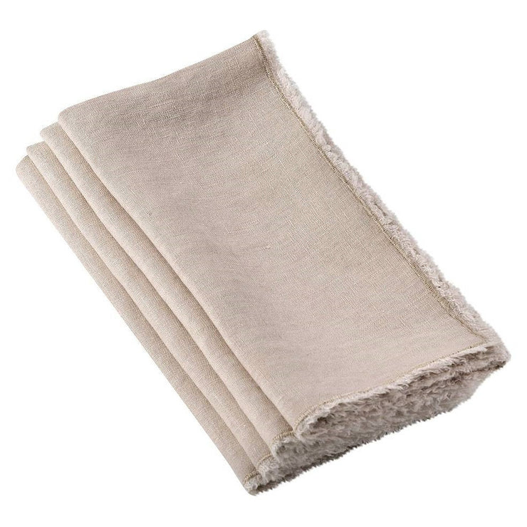 Stone Washed Linen Tasseled Napkins