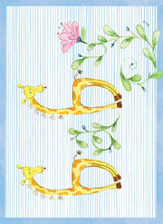 Baby Card | Baby Floral Giraffe