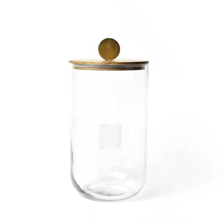 Happy Everything Wooden Lid Glass Jar-Mini