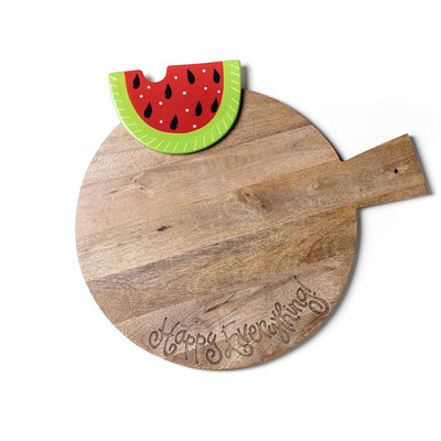 Happy Everything Wood Serving Board