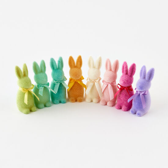 Pastel Small Flocked Bunny