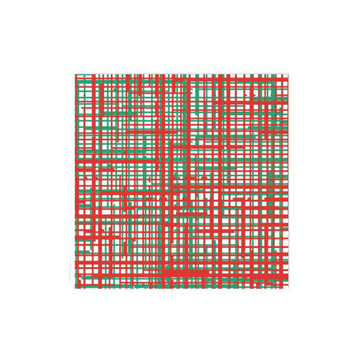 Papersoft Napkins | Plaid Green & Red