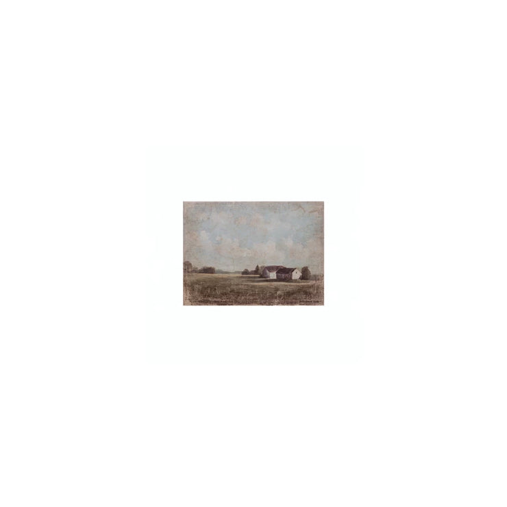 Canvas Wall Décor with Farmhouse Landscape