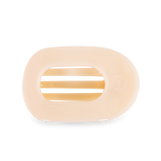 TELETIES - Almond Beige Medium Flat Round Clip