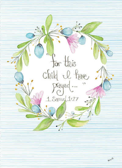 Baby Card | For this Child I Have Prayed