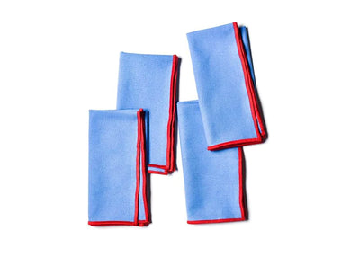 Color Block French Blue & Red Napkin Set