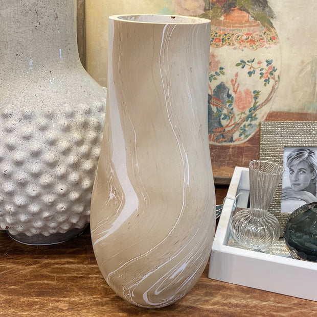 Natural Latte Mango Wood Vase