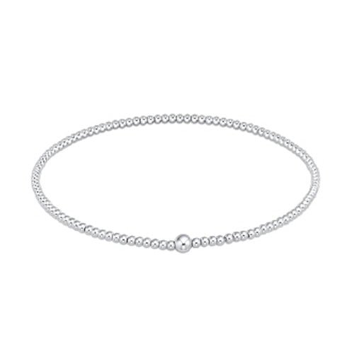 Classic Sterling Beaded Bangle