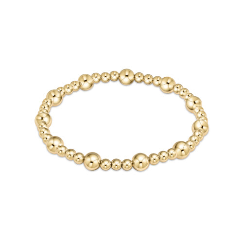 Extends Classic Sincerity Gold Bead Bracelet