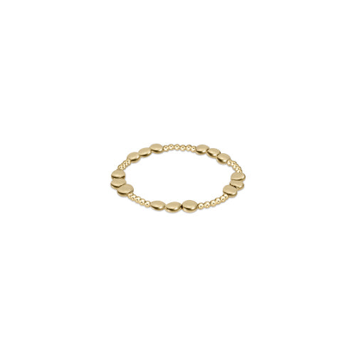 Honesty Joy Pattern Bead Bracelet - Gold