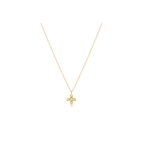 16" Gold Necklace w/ Charm