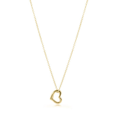 16" Gold Necklace w/ Charm