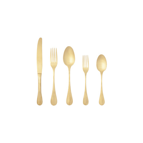 Nau Brushed Gold Flatware