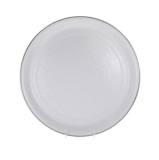 Enamelware Large Round Tray